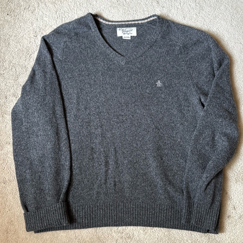 Penguin V Neck Sweater